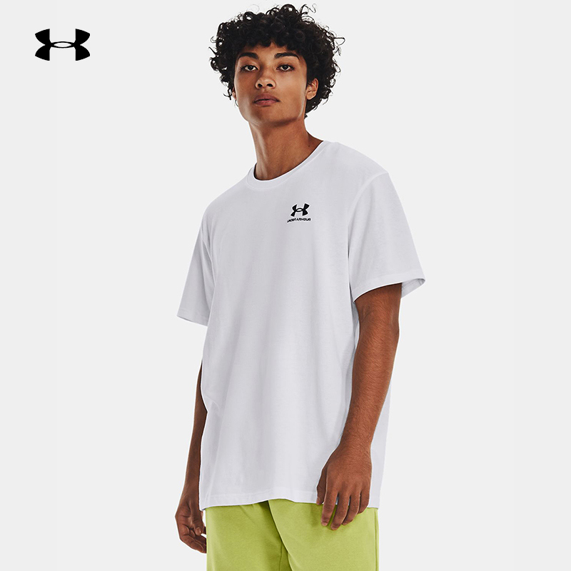 UA安德玛短袖男装新款运动服圆领上衣半袖透气健身T恤1373997-100