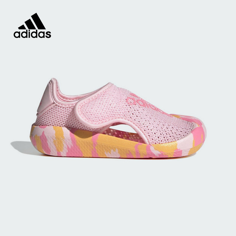 ID3422 23 ADIDAS���ϴ�˹Сͯ��ɫ������Ьɳ̲Ь��ŮӤͯ͸������  ID3422