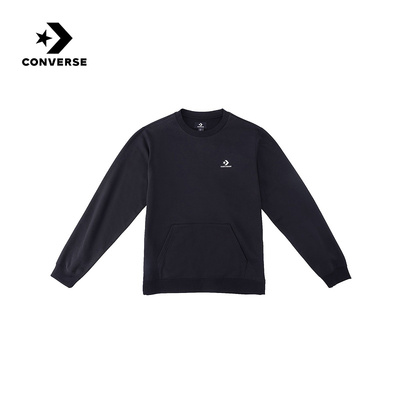 Converse匡威2026春男女简约休闲运动卫衣圆领套头衫 MCJ697-023