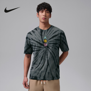JORDAN耐克BROOKLYN男子夏季新款扎染T恤短袖运动休闲 IF3158-068