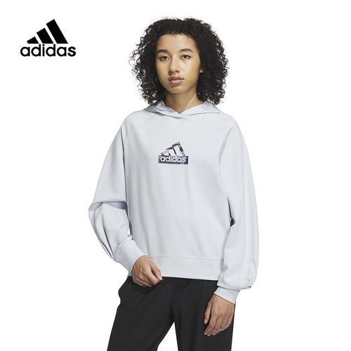 adidas阿迪达斯卫衣女春新款宽松休闲连帽运动套头衫舒适 IM8826