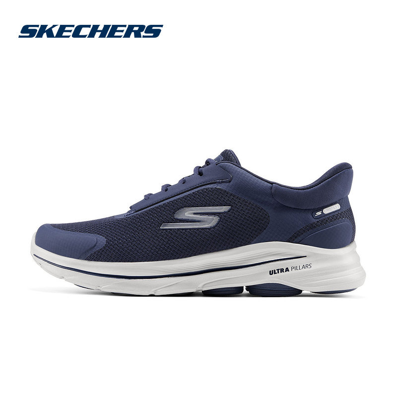 Skechers斯凯奇25秋新款男鞋网面透气舒适运动休闲鞋 216776/NVGY,运动鞋new,运动休闲鞋,淘宝优惠券,粉丝福利购,淘宝优惠卷