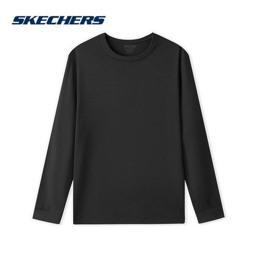 SKECHERS斯凯奇冬季男子透气抗静电柔软休闲打底衫 L426M091-0018