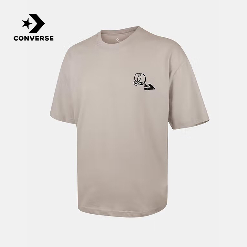 匡威Converse夏季男休闲星箭logo圆领短袖潮流百搭T恤MCJ641-GFL