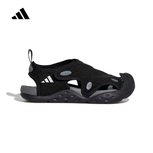 adidas阿迪达斯男女小童沙滩鞋夏包头双耳魔术贴户外凉鞋 KI8906