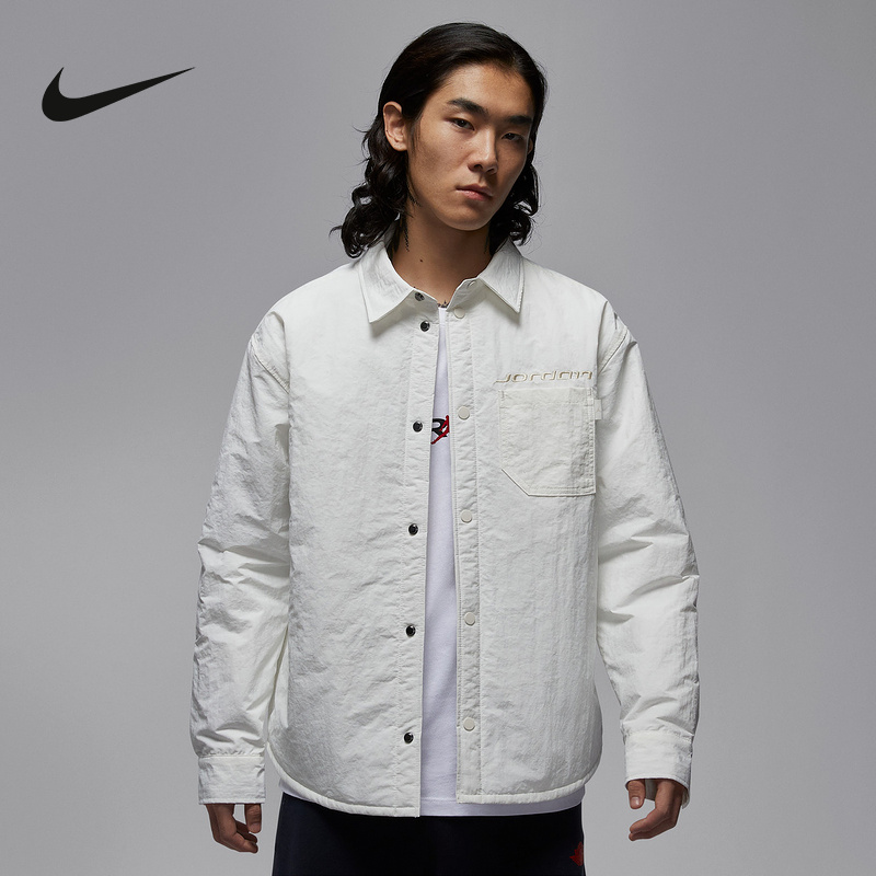 NIKE耐克男子长袖衬衫25冬新款Jordan复古翻领运动外套IM9720-133