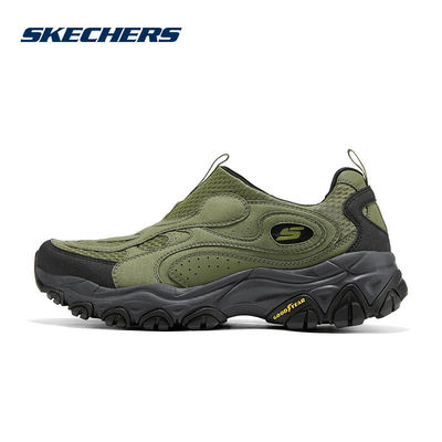 SKECHERS斯凯奇一脚蹬闪穿徒步鞋2026春男舒适户外露营鞋 237833C