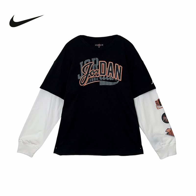 NIKE耐克25夏季新款男女大童运动休闲舒适透气短袖T恤IQ5335-045