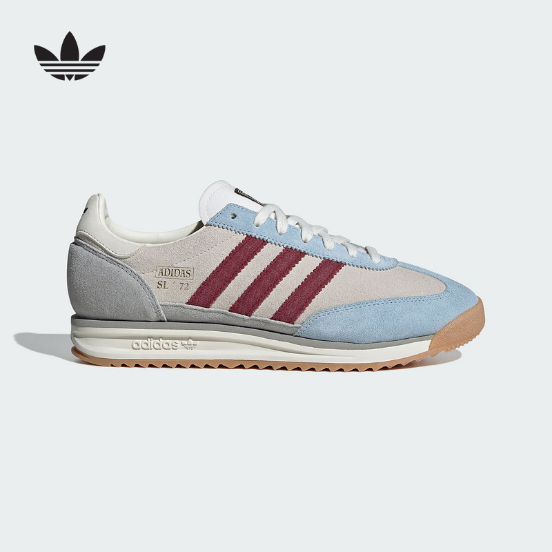 adidas阿迪达斯三叶草厚底T头鞋2025冬中性SL72 RS运动鞋 JR6998