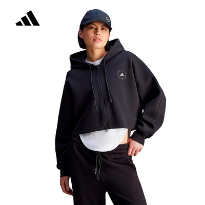adidas阿迪达斯Stella Mc运动宽松连帽外套2026春女夹克 JD8107