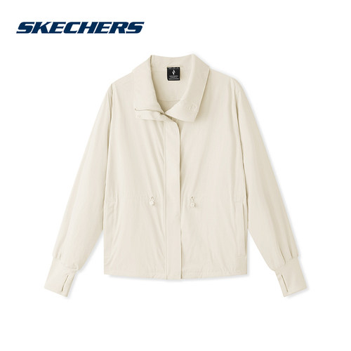 SKECHERS斯凯奇新品2026秋女休闲宽松舒适运动外套 L326W046-00PS