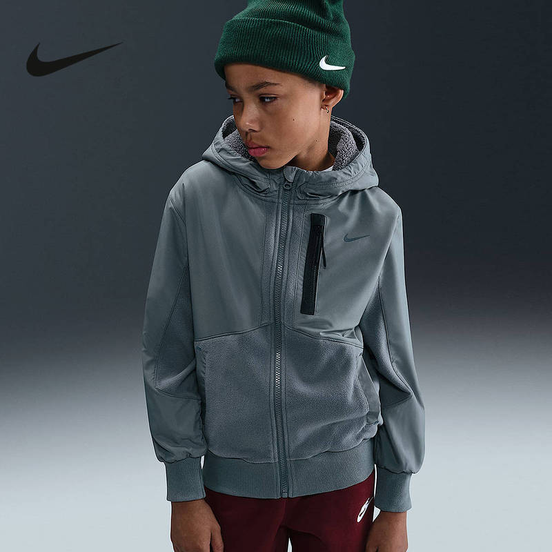 耐克（NIKE）2025冬童针织夹克 HF4208-084