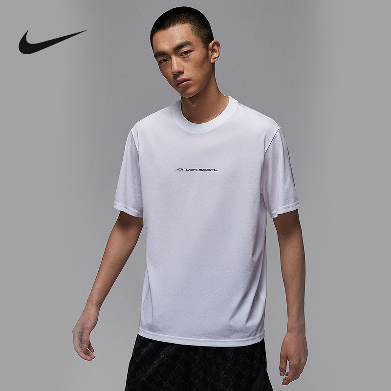 NIKE耐克男子速干T恤夏季Jordan运动休闲透气黑色短袖IB6762-100