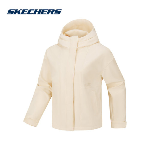 Skechers斯凯奇26新款女户外运动舒适保暖连帽外套 P126W044/00V7