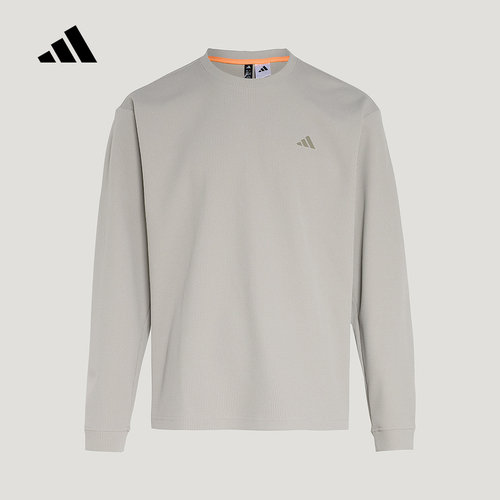 adidas阿迪达斯宽松套头衫2026春TH WAFFLE CREW男休闲卫衣KR2542