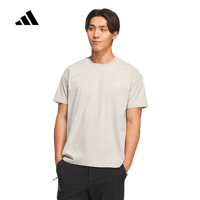 adidas阿迪达斯户外速干印花半截袖2026春男TERREX短袖T恤 KE3703