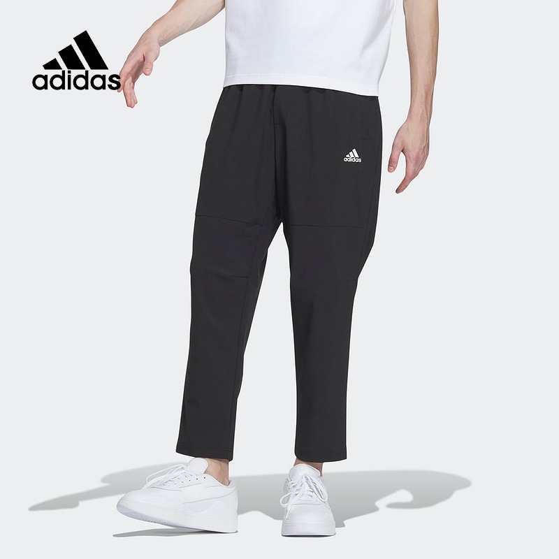 adidas阿迪达斯梭织运动长裤男2025春季新款休闲宽松直筒裤IT3981