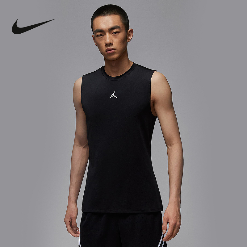 NIKE耐克夏季新款Dri-FIT男速干无袖紧身运动篮球背心HV4102-010