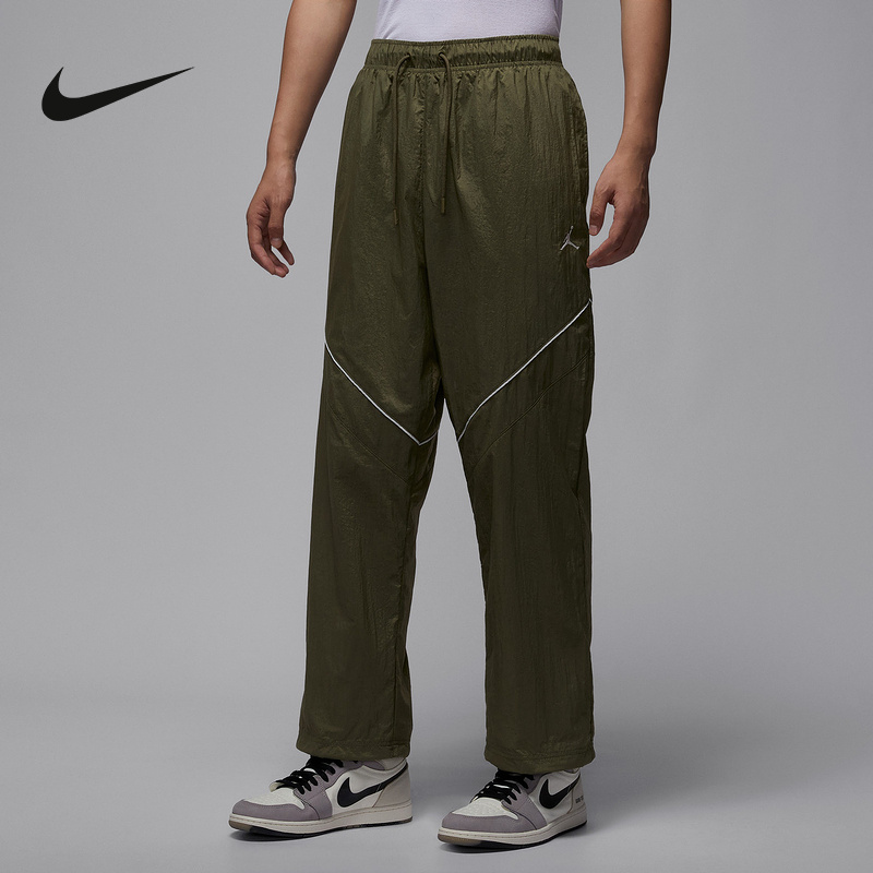 JORDAN耐克男子透气宽松长裤新款轻便网眼直筒运动裤IB1048-222