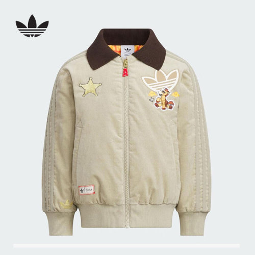 adidas阿迪达斯三叶草迪士尼联名飞行员外套春男女小童棉服KS3169