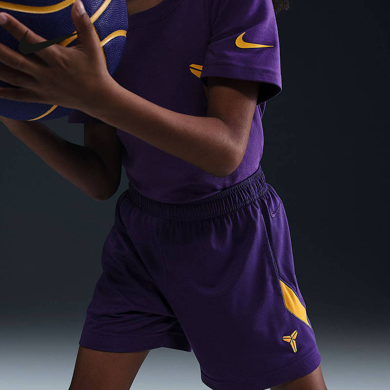 Nike耐克男女童25科比大童速干短裤夏季透气针织运动裤HJ1005-547