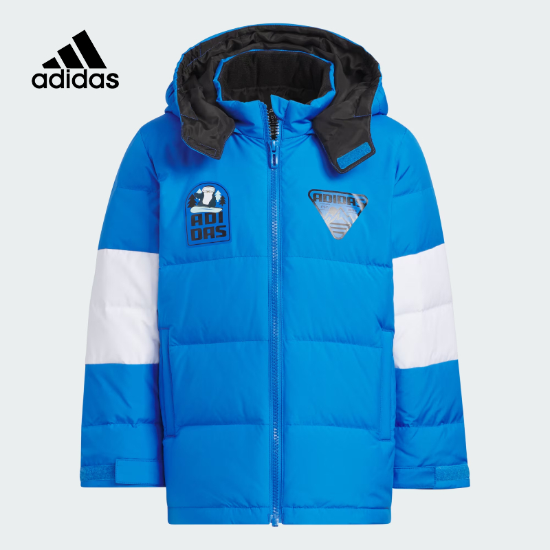Adidas/阿迪达斯童款保暖运动休闲560蓬连帽鸭绒夹克羽绒服