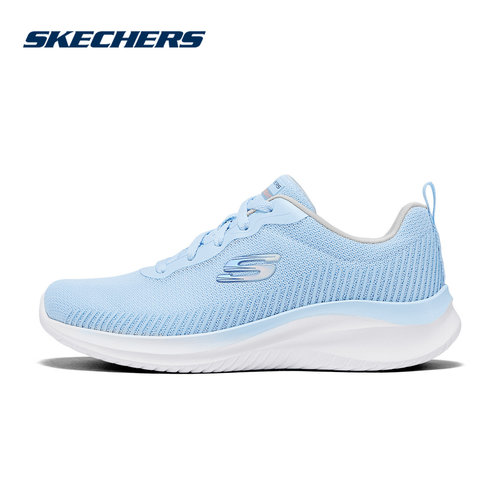 Skechers斯凯奇女鞋轻质简约舒适透气网面休闲运动鞋 897984/LTBL