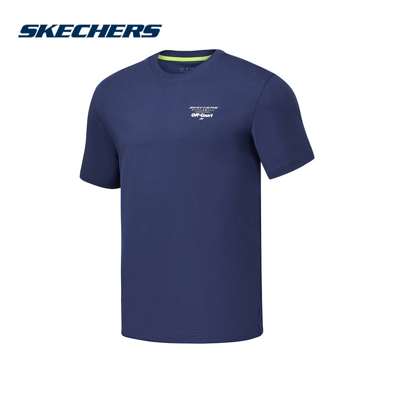 SKECHERS斯凯奇夏季新款男子休闲运动圆领短袖T恤衫P225M025-00DU,运动服/休闲服装,运动T恤,淘宝优惠券,粉丝福利购,淘宝优惠卷