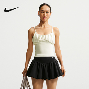 NIKE耐克女子Dri-FIT速干背心One Fitted运动训练上衣 IU1420-133