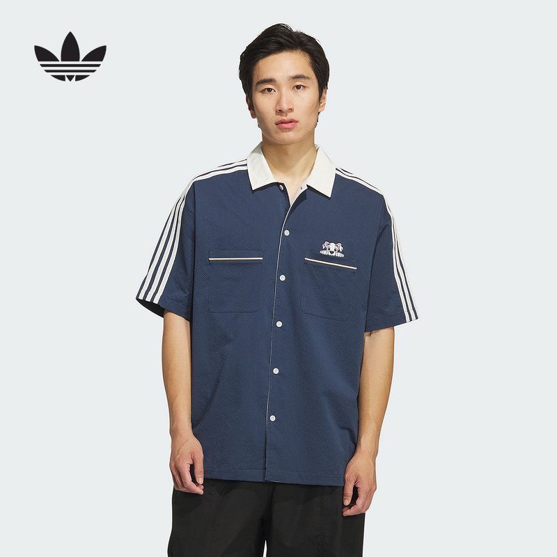 adidas阿迪达斯中性迪士尼101斑点狗联名运动短袖翻领衬衫 KG6689