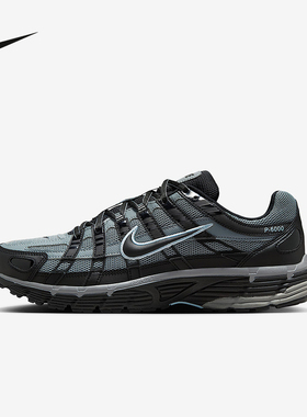 耐克NIKE P-6000 黑灰蓝男复古跑鞋网眼透气运动老爹鞋IF6199-003