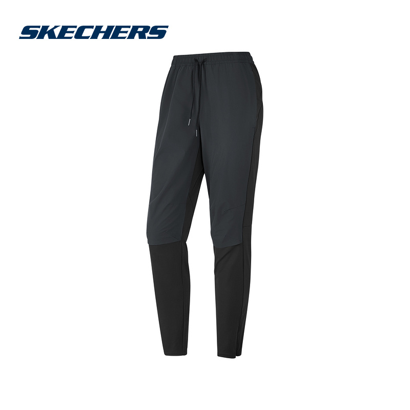 Skechers斯凯奇秋季新款女休闲舒适透气针织运动裤P324W077/0018