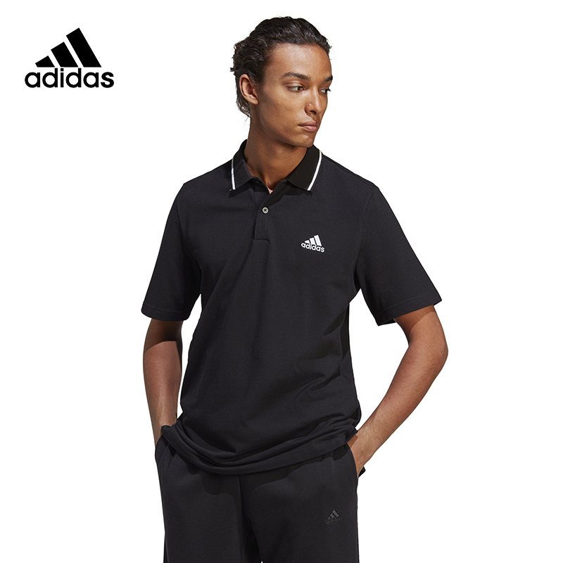 adidas阿迪达斯短袖男子夏新款运动训练休闲T恤翻领POLO衫IC9314 运动服/休闲服装 运动POLO衫 原图主图