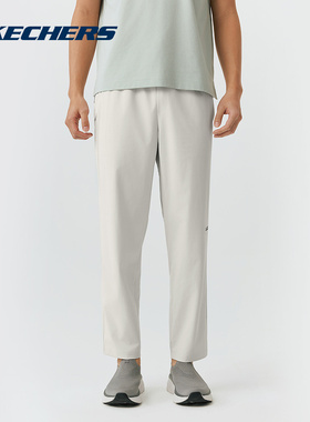 Skechers斯凯奇26春新款男休闲长裤闪穿健身跑步运动裤 P226M140