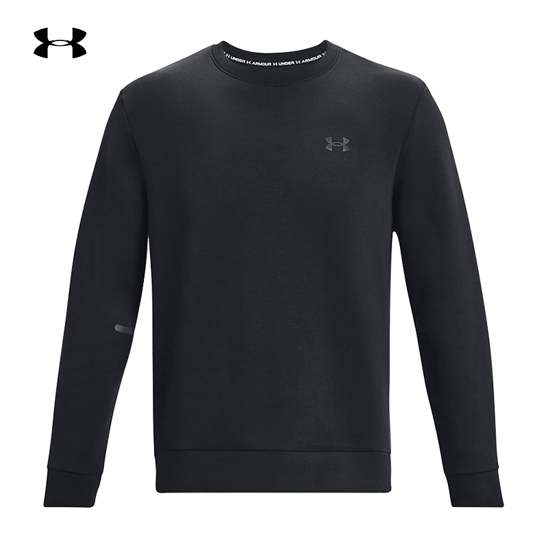 UA安德玛Unstoppable男子新款抓绒圆领训练运动卫衣 1381688-001