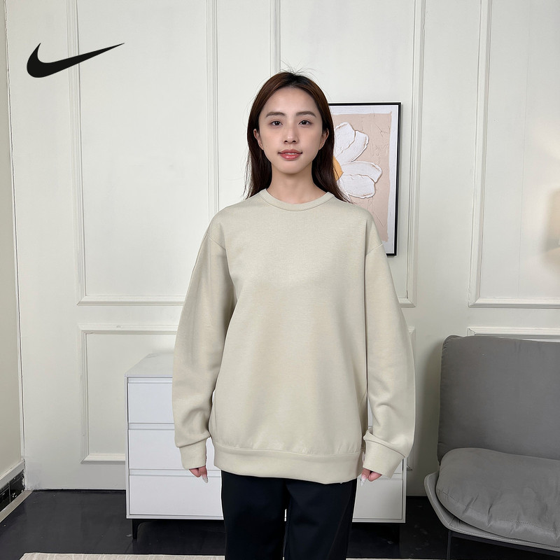 Nike耐克24.7 DRI-FIT男子针织上衣秋新款纯色圆领卫衣HQ6965-253