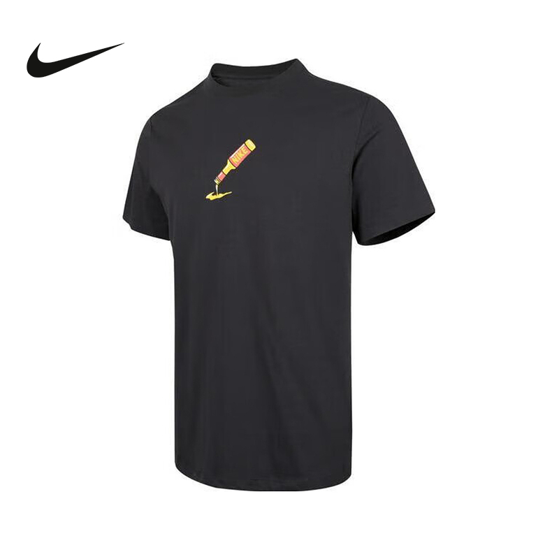 Nike耐克男夏季新款休闲透气背部印花短袖圆领运动T恤IH5066-045