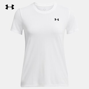 T恤1384231 运动健身训练女子休闲短袖 100 新款 安德玛UA2025年春季