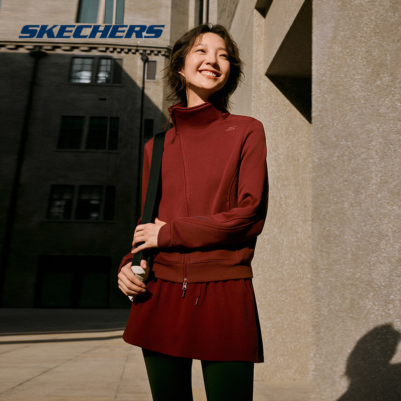 斯凯奇运动茄克冬季女款外套科技保温抗静电舒适加绒保暖柔软上衣,运动服/休闲服装,运动茄克/外套,淘宝优惠券,粉丝福利购,淘宝优惠卷