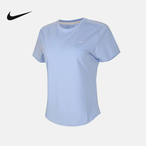 NiKE耐克SWIFT DRI-FIT女子速干短袖跑步上衣T恤夏新款HM9699-468