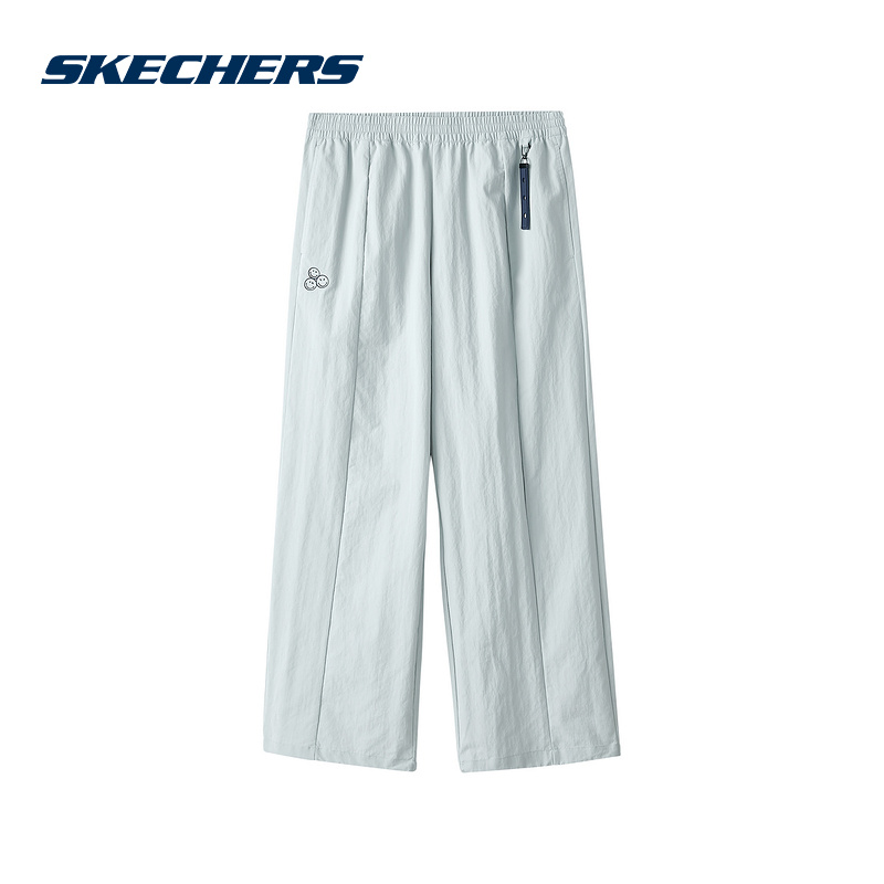 Skechers斯凯奇冬季新款男宽松休闲裤舒适梭织长裤 L424M153-004T