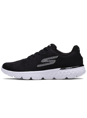 Skechers斯凯奇跑步鞋女春季新款健步鞋网面轻便运动鞋14804/BKW