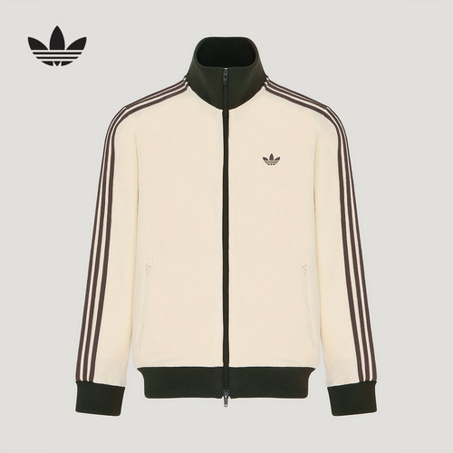 adidas阿迪达斯三叶草秋男女宽松复古风运动外套华夫格夹克LD6433