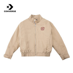 Converse匡威马年起飞系列巴恩风刺绣立领夹克女外套 X63 WCJ429