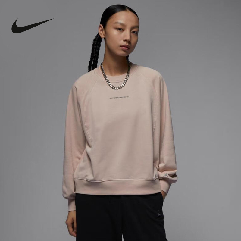 NIKE耐克卫衣女2024春新款宽松时尚休闲舒适圆领套头衫FN5123-207