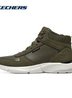 斯凯奇男鞋厚底休闲高帮鞋加绒棉鞋保暖百搭户外鞋靴210788/OLV