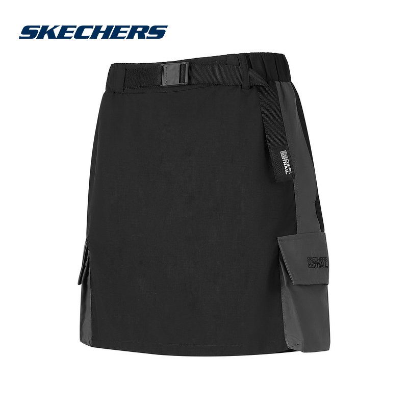 Skechers斯凯奇夏季新款女五分裤裙裤休闲运动短裤 P225