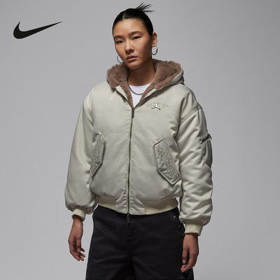NIKE耐克女子棉服新年系列CNY人造毛皮双面穿耐穿夹克IQ3961-236