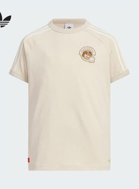 阿迪达斯三叶草玩具总动员联名半截袖2026春男大童短袖T恤 KV6596