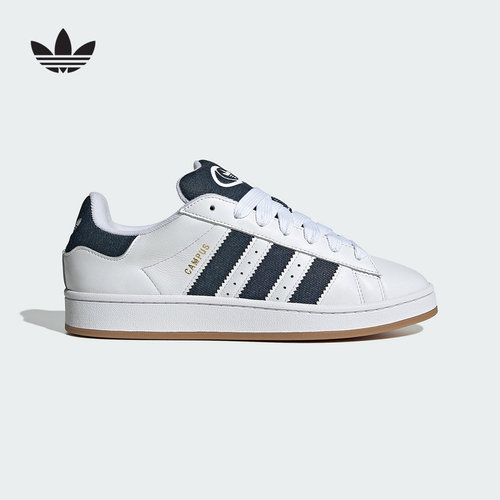 adidas阿迪达斯三叶草面包鞋2025夏CAMPUS男女运动滑板鞋 JQ7439